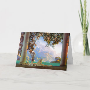 Karte: "Tagesanbruch" - vorbei - Maxwell Parrish Feiertagskarte