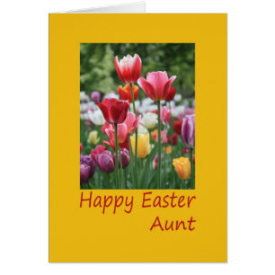 Karte Tante Happy Ostern Tulip