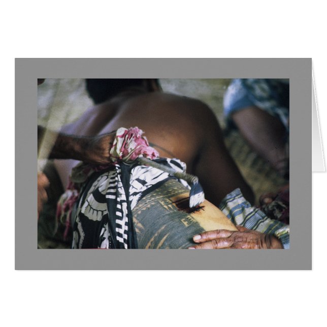 Karte, Traditionelles samoanisches Tattooing (Vorderseite (Horizontal))