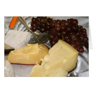 Karte, "Trauben und Käse"