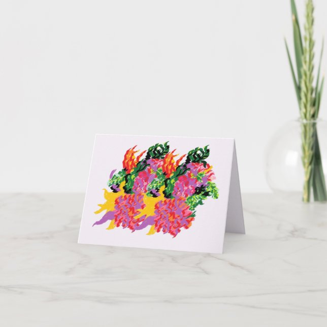 Karte: Tropical Bouquet (Vorderseite)