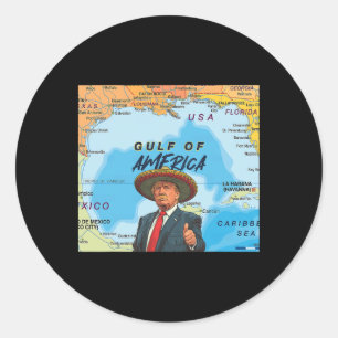 Karte Trump, Amerikas Golf-Mexiko-Präsident Trump Runder Aufkleber