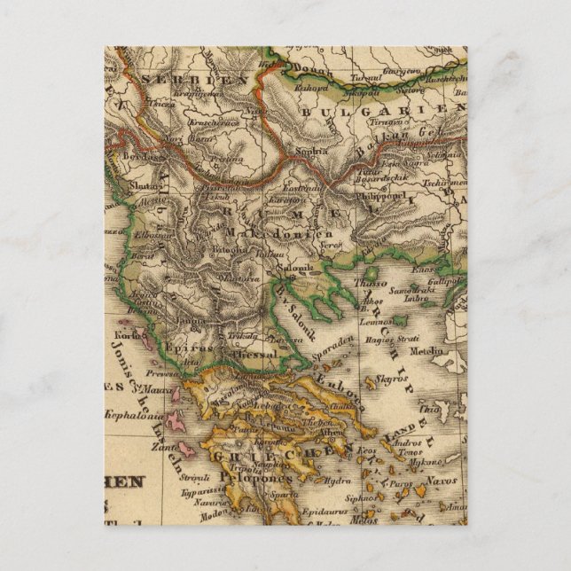 Karte Türkei und Griechenland (Vorderseite)