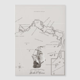 Karte Turks und Caicos