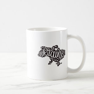 Karte Ukraine - Ukrainisches Nationalwappen Kaffeetasse