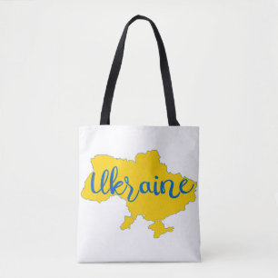 Karte und Schrift der Ukraine