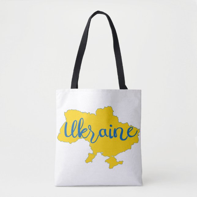 Karte und Schrift der Ukraine (Vorderseite)