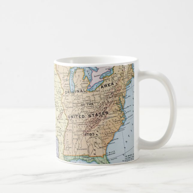 Karte: US Expansion, 1905 Kaffeetasse (Rechts)