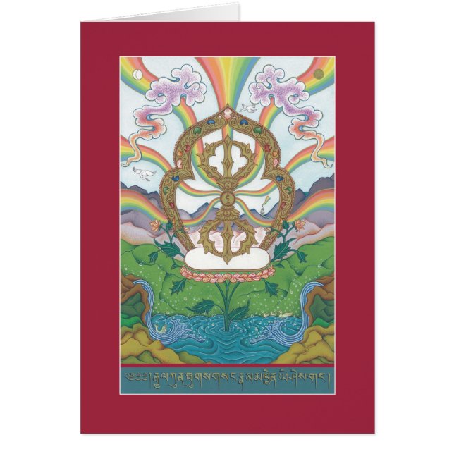 KARTE Vajra (Dorje) - mit Erklärung (Vorne)