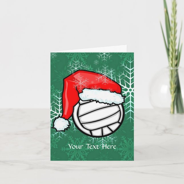 Karte - Volleyball - Weihnachten (Vorderseite)