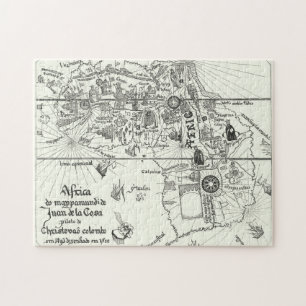 Karte von Afrika 1500 Puzzle