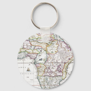 Karte von Afrika 1696 Schlüsselanhänger