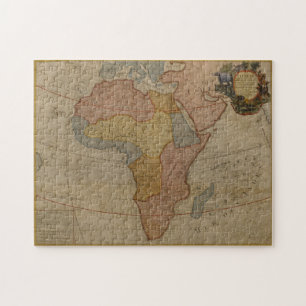 Karte von Afrika   1700 Puzzle