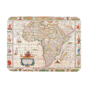 Karte von Afrika 2 Magnet