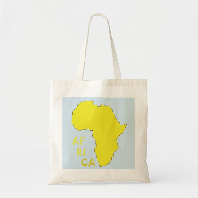 Karte von Afrika Tote Bag Tragetasche (Vorne)