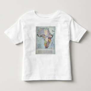 Karte von Afrika Vertrag-Grenzen, 1891 zeigend Kleinkind T-shirt