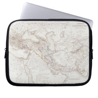 Karte von Alexander dem Großen Reich Laptopschutzhülle