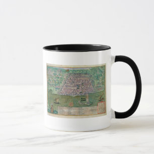 Karte von Algier, von "Civitates Orbis Terrarum" Tasse