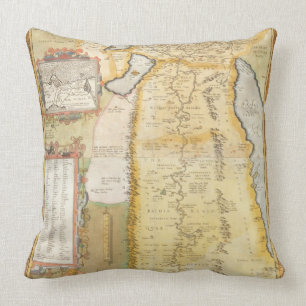 Karte von altem Ägypten, 1584 Kissen
