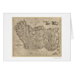 Karte von altem Irland durch Mercator 1580