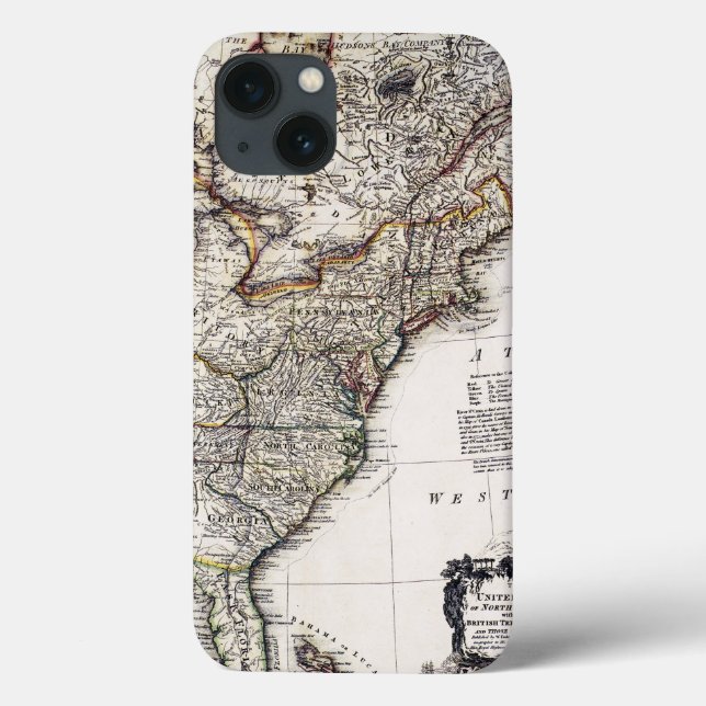 KARTE VON AMERIKA, 1809 Case-Mate iPhone HÜLLE (Rückseite)