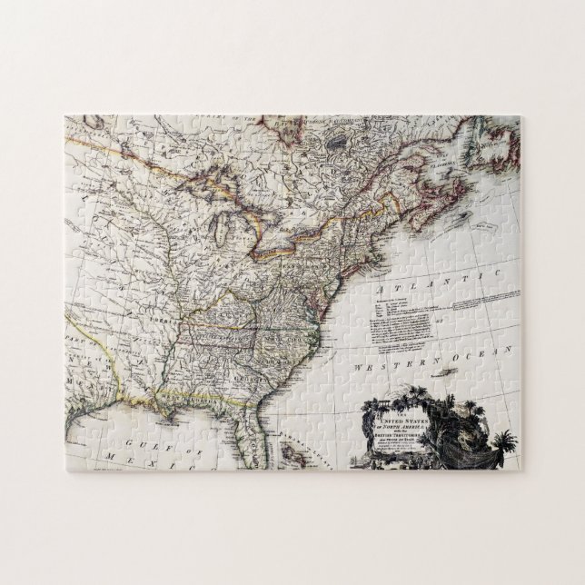 KARTE VON AMERIKA, 1809 PUZZLE (Horizontal)