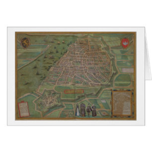 Karte von Antwerpen, von "Civitates Orbis