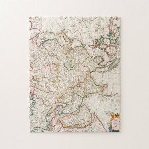 Karte von Asien. Identisch mit den Karten von Guil Puzzle