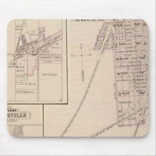 Karte von Auburn, De Kalb Co Mousepad