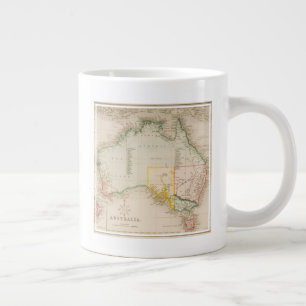 Karte von Australien und Neuseeland Jumbo-Tasse