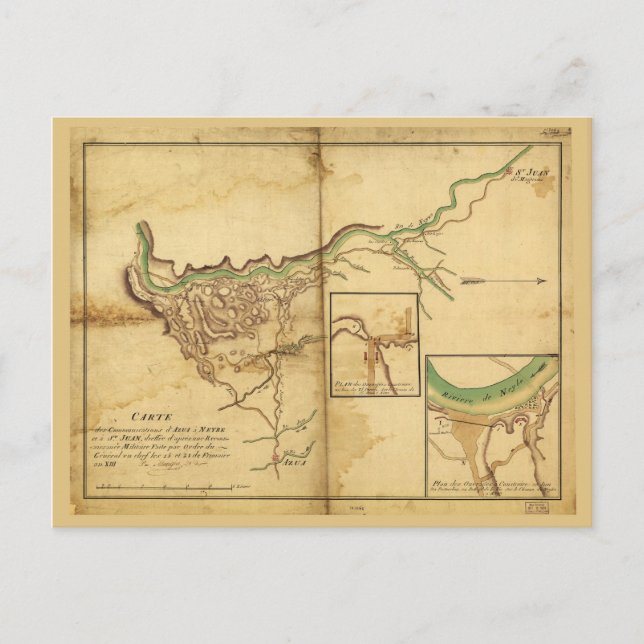 Karte von Azua, Dominikanische Republik (1804) (Vorderseite)