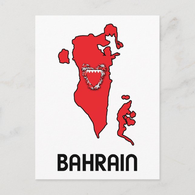 Karte von Bahrain (Vorderseite)