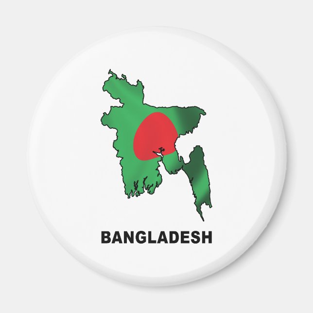 Karte von Bangladesch Magnet (Vorne)