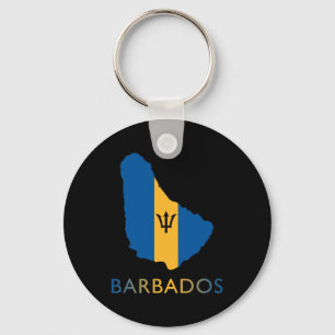 Karte von Barbados Schlüsselanhänger