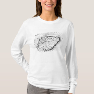 Karte von Barbados T-Shirt