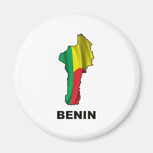 Karte von Benin Magnet