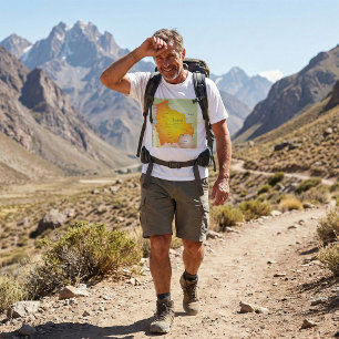 Karte von Bolivien mit Städten und Grenzen T-Shirt