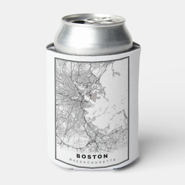 Karte von Boston Dosenkühler (Kanne Vorderseite)