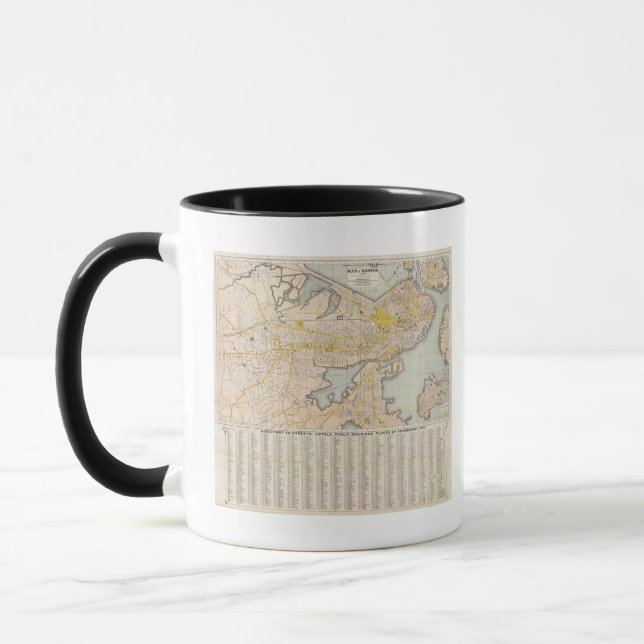 Karte von Boston Tasse (Links)