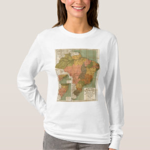 Karte von Brasilien T-Shirt