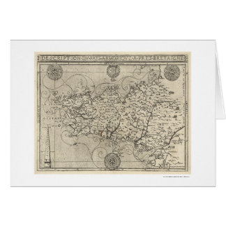 Karte von Bretagne und von Frankreich durch