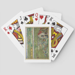 Karte von Cadiz, von "Civitates Orbis Terrarum" vo Spielkarten