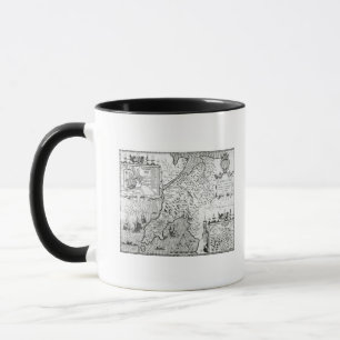 Karte von Caernarvon, 1616 Tasse