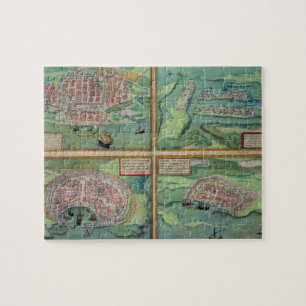 Karte von Calais, von Malta, von Rhodos und von Puzzle