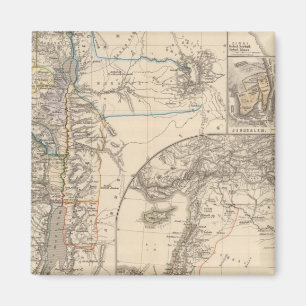 Karte von Canaan Magnet