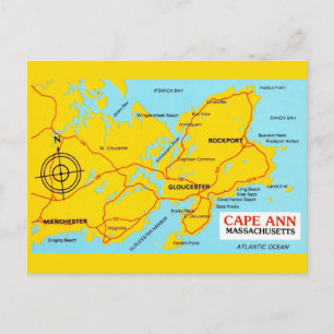 Karte von Cape Ann Massachusetts