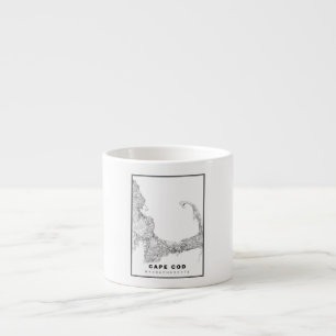 Karte von Cape Cod Espressotasse