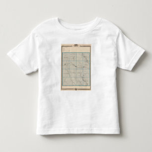 Karte von Carroll County, Staat von Iowa Kleinkind T-shirt