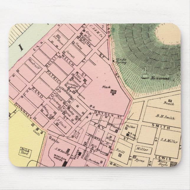 Karte von Charleston, West Virginia Mousepad (Vorne)