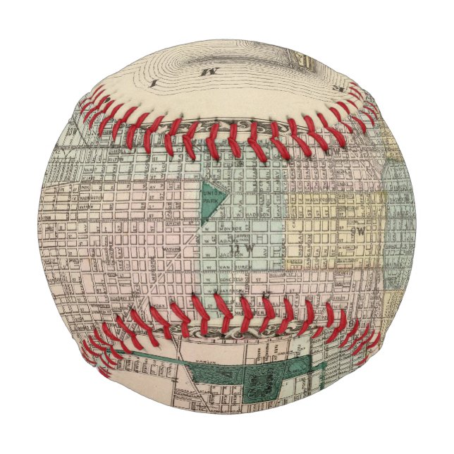 Karte von Chicago City Baseball (Vorderseite)